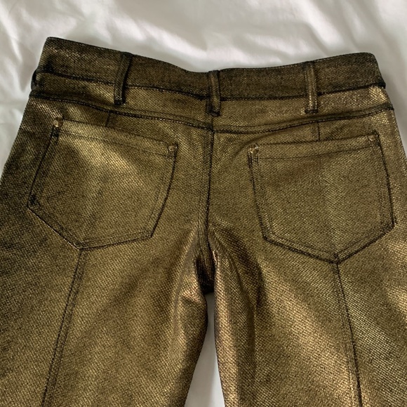 Free People Gold Skinny Moto Pant - Picture 7 of 16